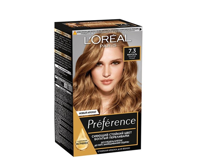 Loreal Paris Preference თმის საღებავი N 7.3 